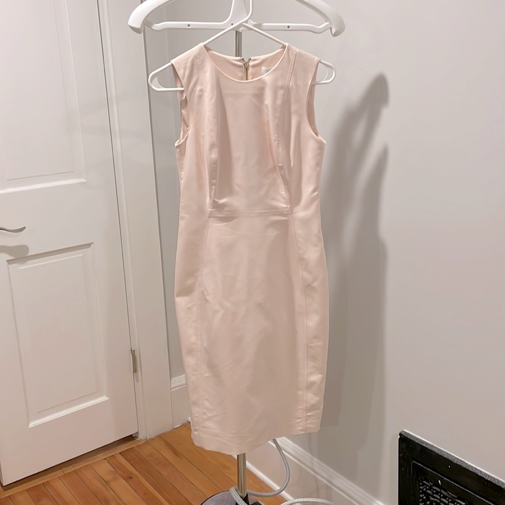 Calvin Klein light pink midi dress